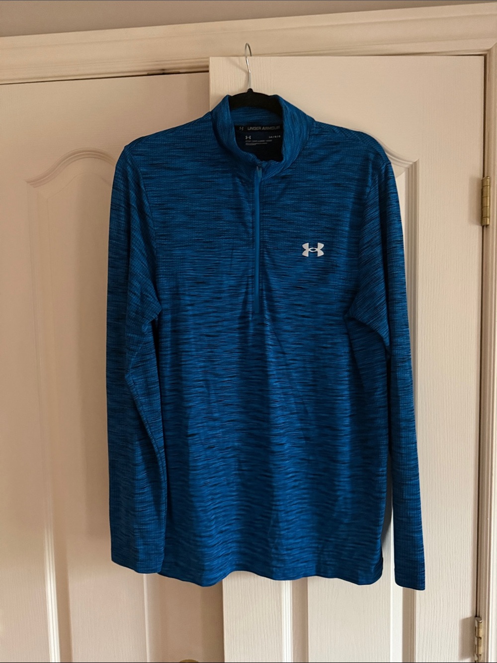 Under Armour Men’s Royal Blue Heathered Quarter-Zip Performance Jacket